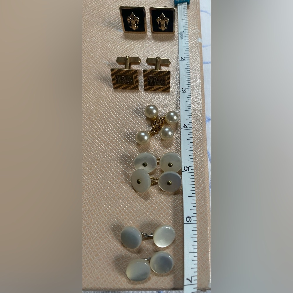 Vintage Elegant Multiple Cufflinks Sets